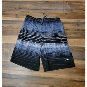 Speedo Board Turbo Dri Shorts Men’s Small Black/Gray